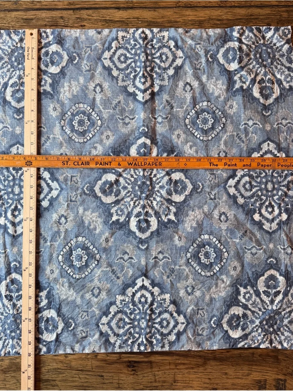 Pottery Barn Giovanna Medallion Percale KING Duvet Cover BLUE with 1 Euro Sham